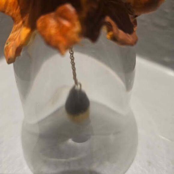 1988 Avon Fall Harvest Ceramic and Glass Decorative Bell 7" - Picture 3 of 5